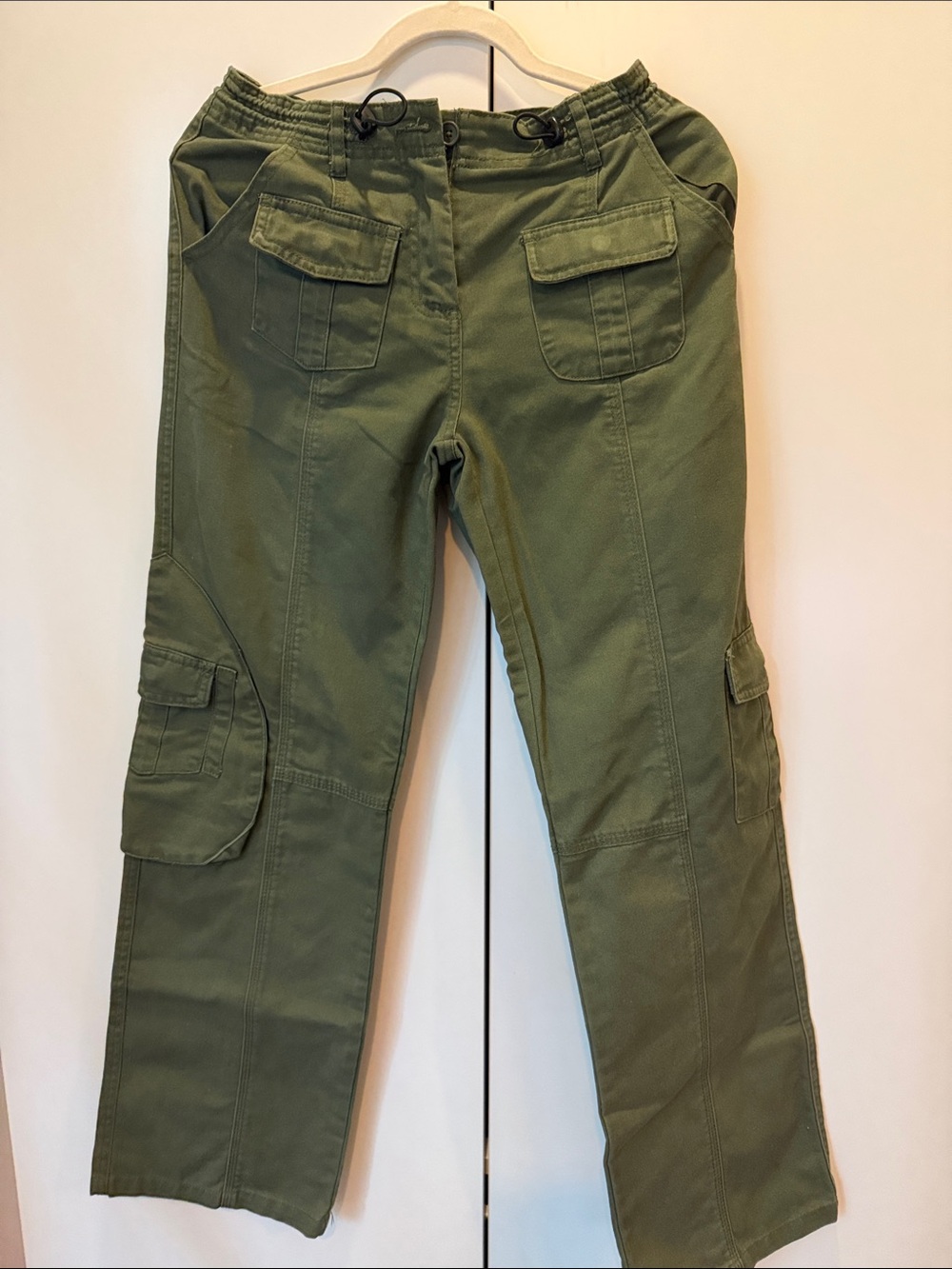 Brandy Melville Olive Green Elastic Waist Pants